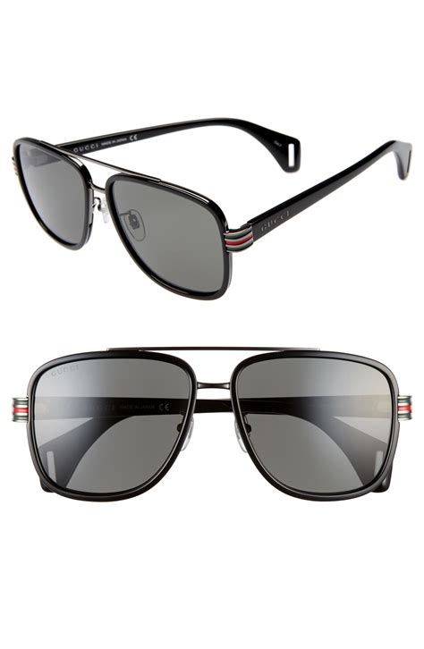 gucci black aviators|gucci aviators men's.